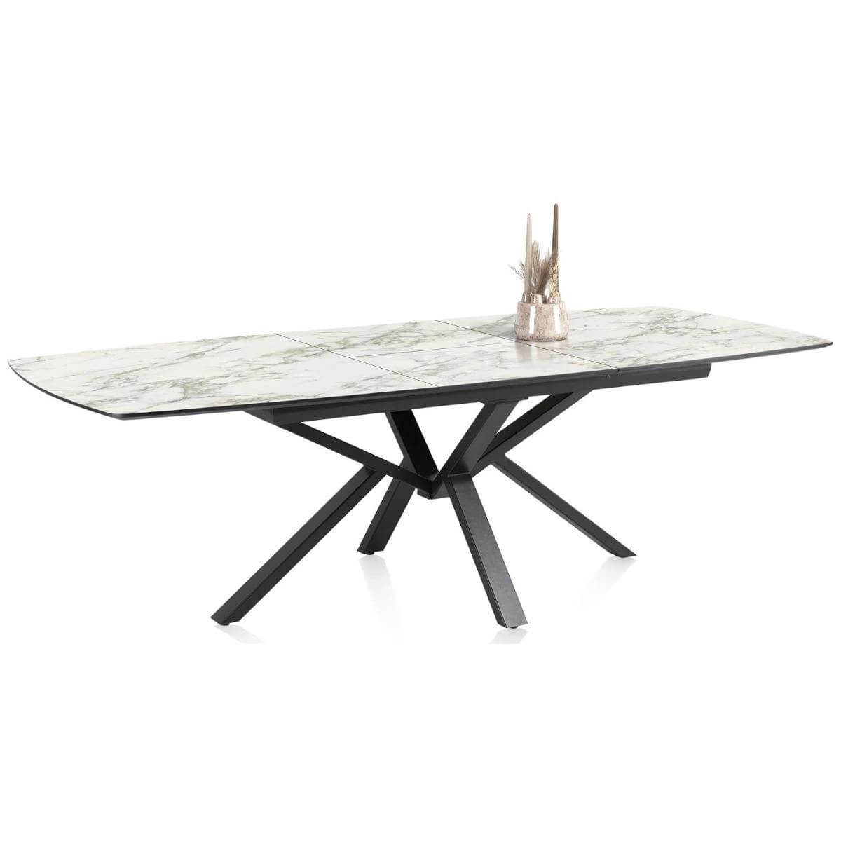 Table à rallonge 190 (+60cm) x 110cm PALACE Henders & Hazel marbre blanc