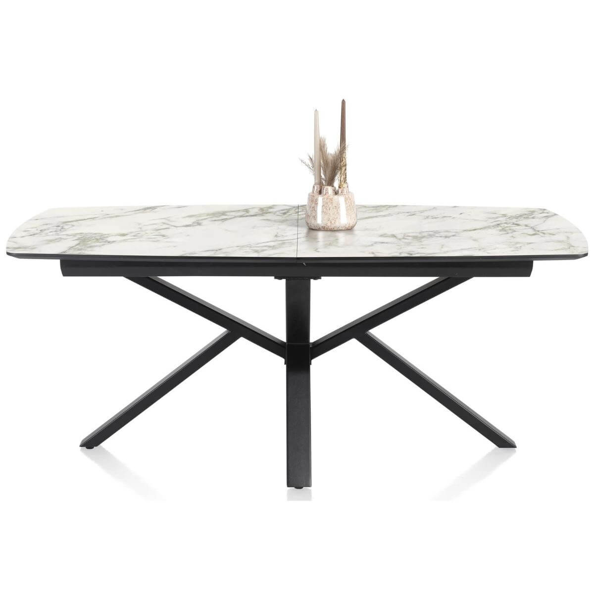 Table à rallonge 190 (+60cm) x 110cm PALACE Henders & Hazel marbre blanc