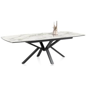 Table à rallonge 190 (+60cm) x 110cm PALACE Henders & Hazel marbre blanc