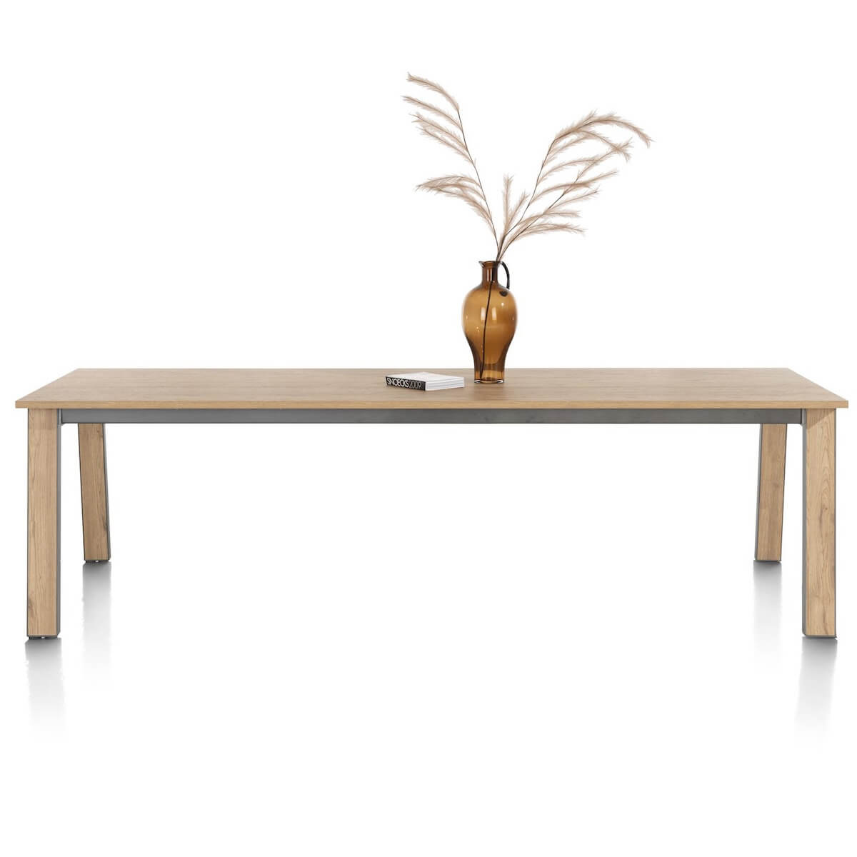 Table à rallonge 200(+80)x100x77cm DELMONTE Henders & Hazel Naturel