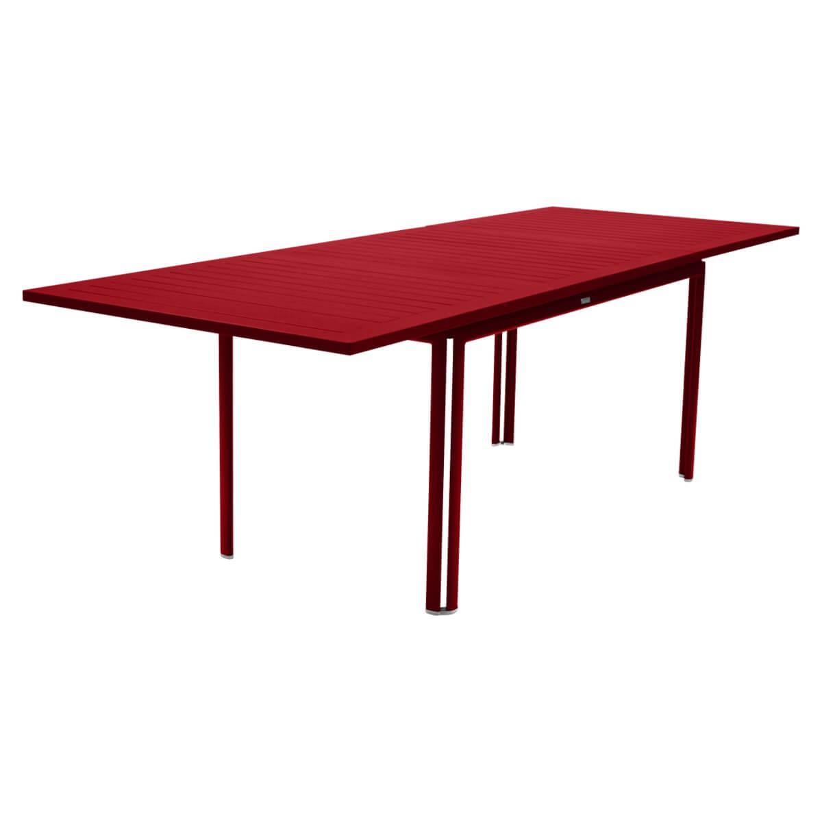 Table à rallonge 90x160/240cm COSTA Fermob coquelicot