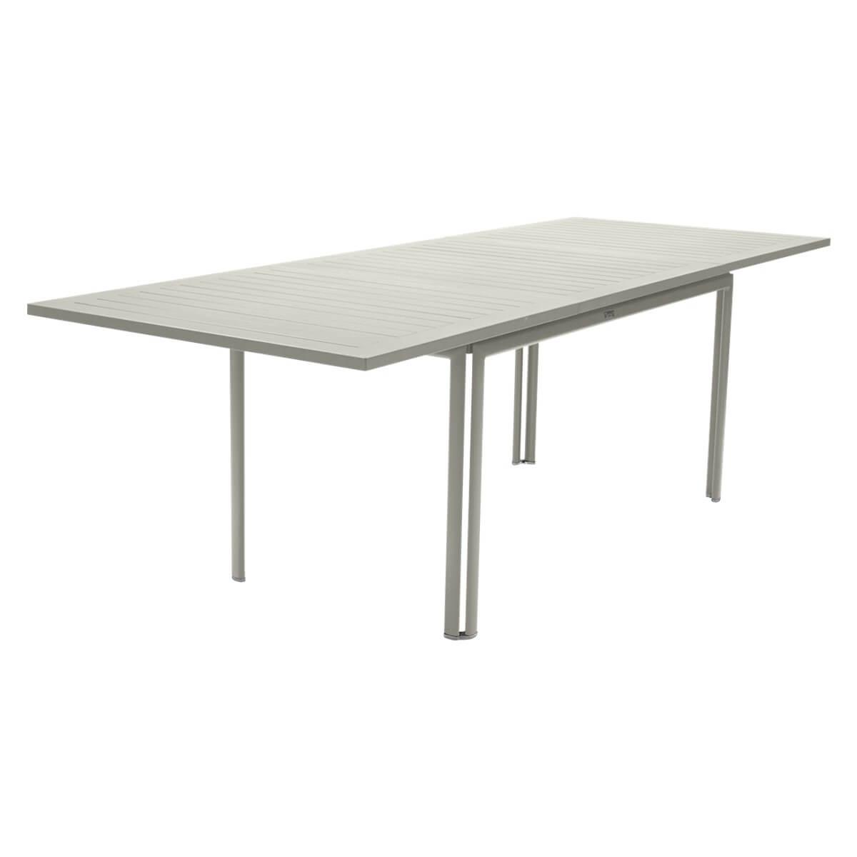 Table à rallonge 90x160/240cm COSTA Fermob gris argile