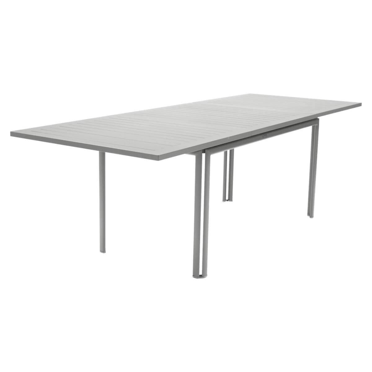 Table à rallonge 90x160/240cm COSTA Fermob gris métal