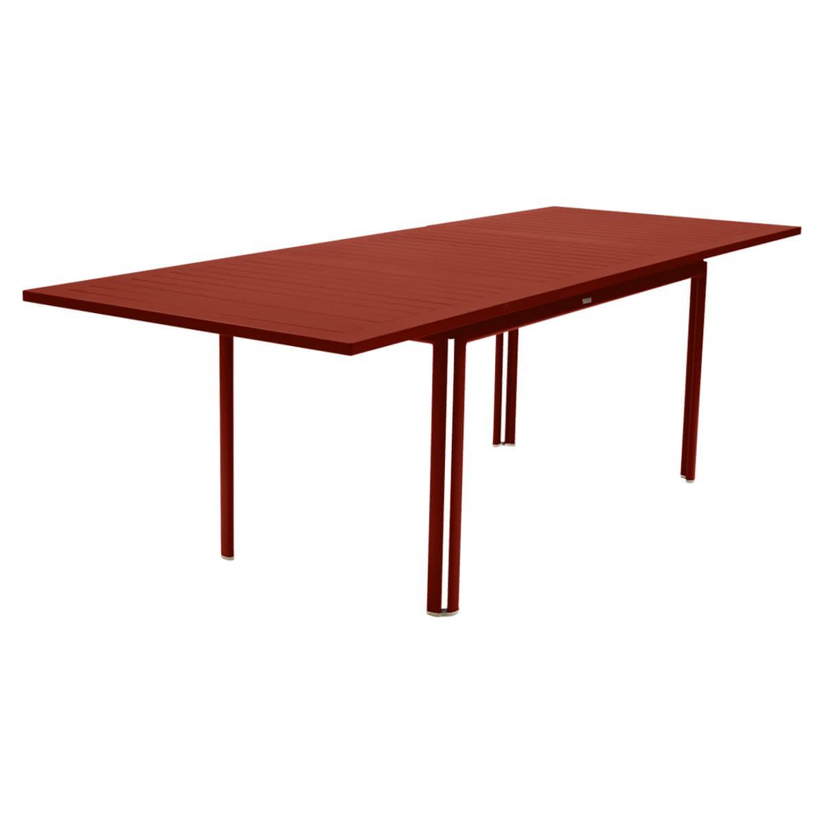 Table à rallonge 90x160/240cm COSTA Fermob rouge ocre