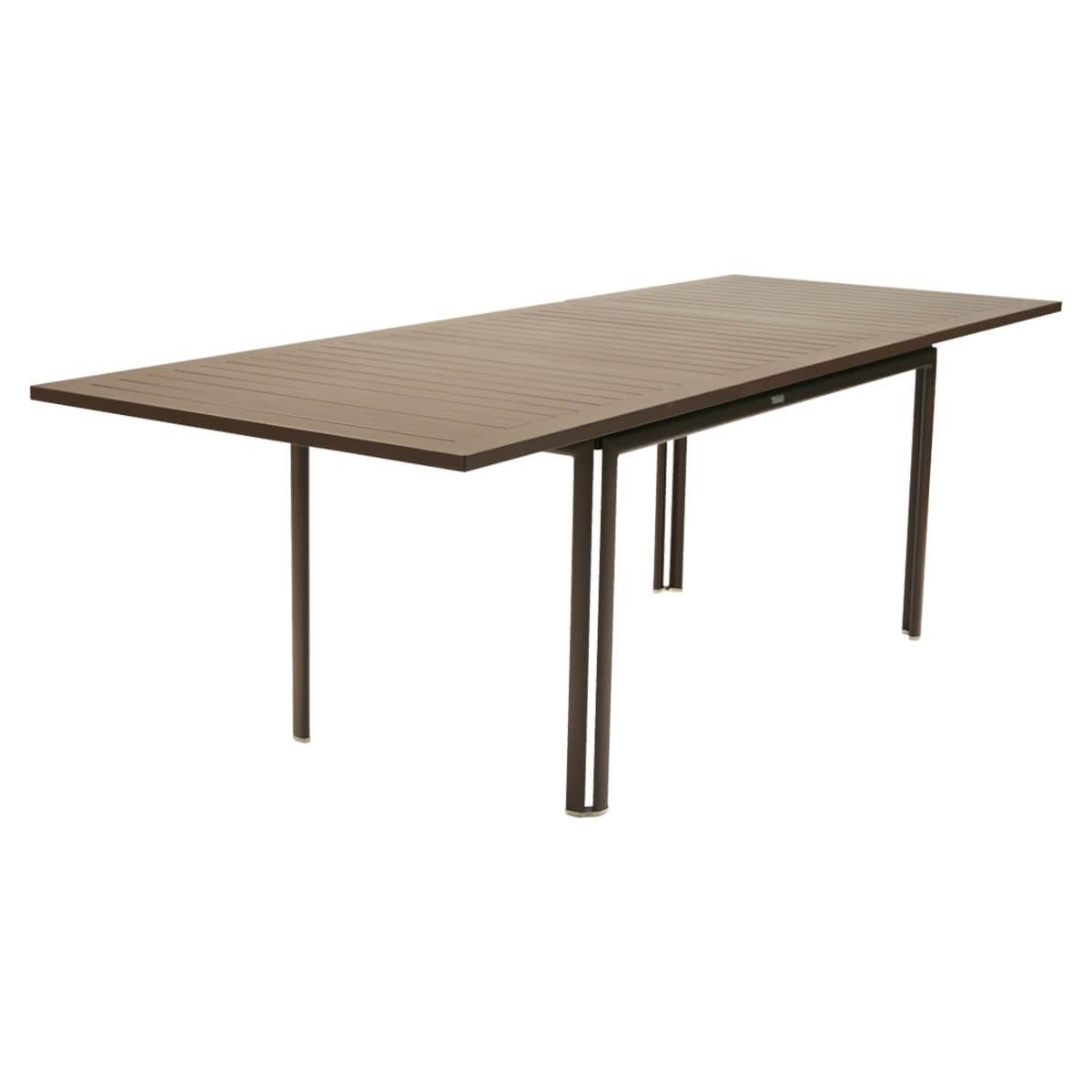 Table à rallonge 90x160/240cm COSTA Fermob rouille