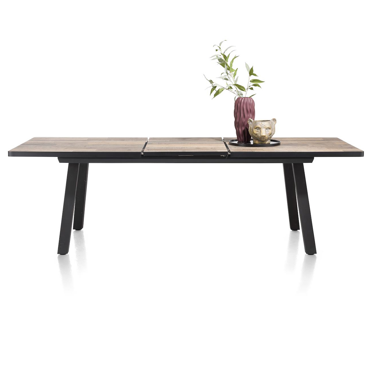 Table à rallonge 98x160/210cm AVALOX Henders & Hazel driftwood-pieds simple