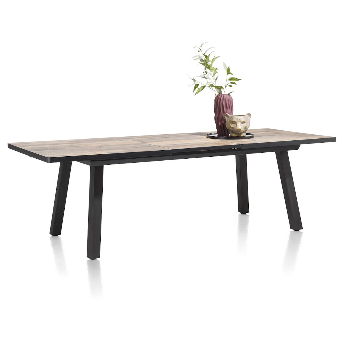 Table à rallonge 98x190/250cm AVALOX Henders & Hazel driftwood-pieds simple