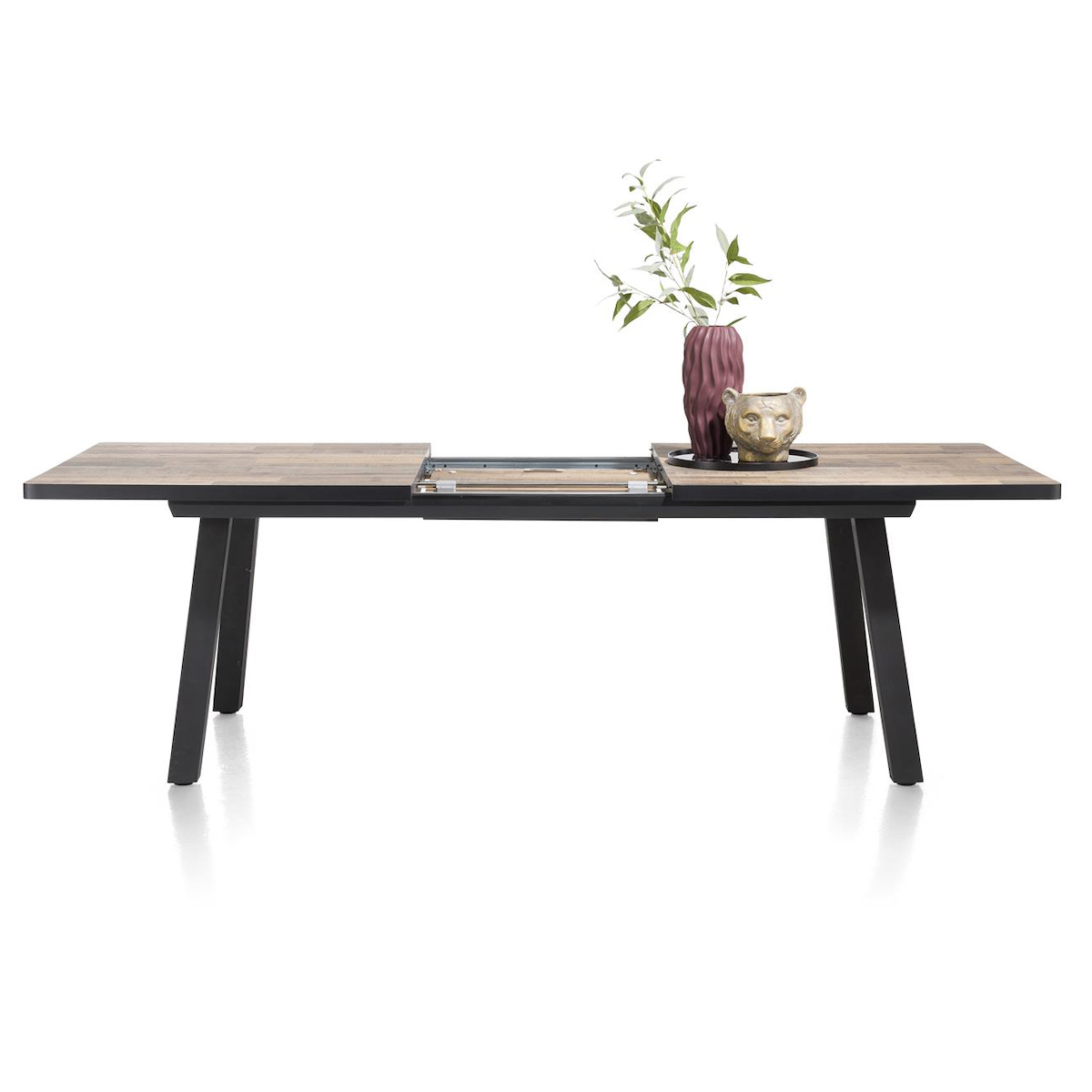Table à rallonge 98x190/250cm AVALOX Henders & Hazel driftwood-pieds simple