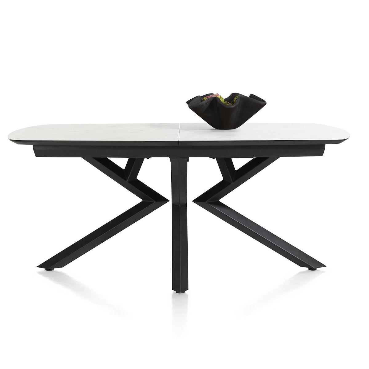 Table à rallonge MASURA XOOON 180 (+60)x110 x77 Marbre Blanc