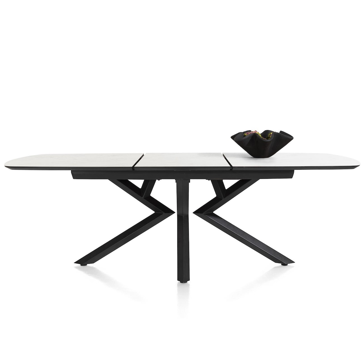 Table à rallonge MASURA XOOON 180 (+60)x110 x77 Marbre Blanc
