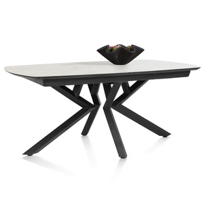 Table à rallonge MASURA XOOON 180 (+60)x110 x77 Marbre Blanc