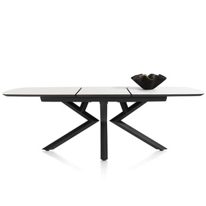 Table à rallonge MASURA XOOON 180 (+60)x110 x77 Marbre Blanc