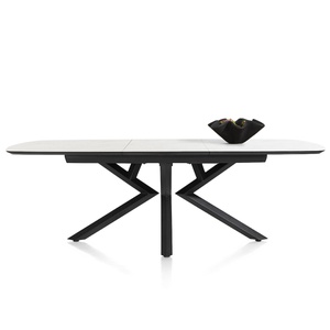 Table à rallonge MASURA XOOON 180 (+60)x110 x77 Marbre Blanc