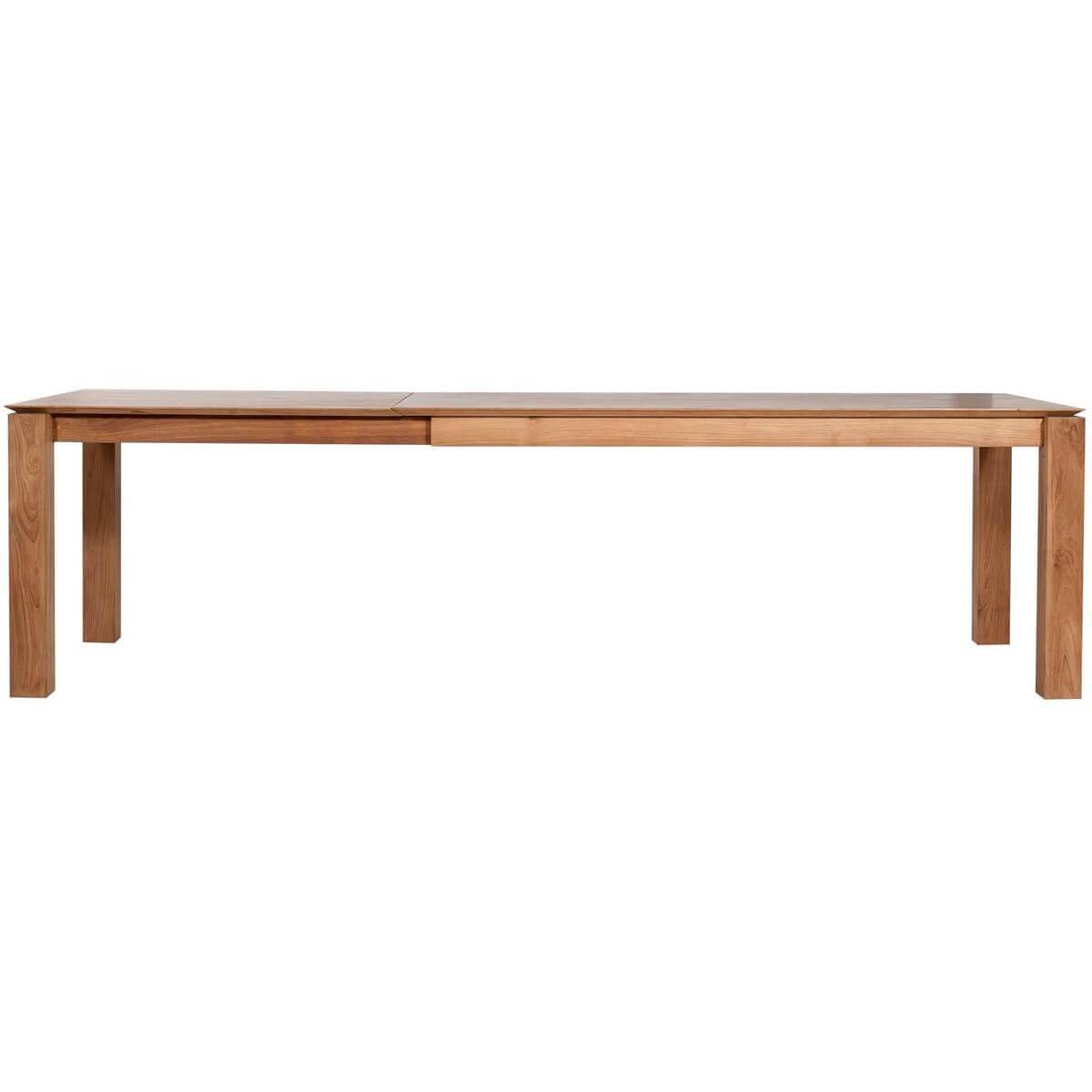 Table à rallonge SLICE Ethnicraft 180-280x100cm teak