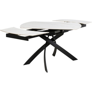 Table à rallonge TWIST Kare Design blanc/noir