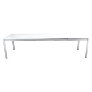 Table à rallonge XL 149/299x100cm RIBAMBELLE Fermob blanc coton