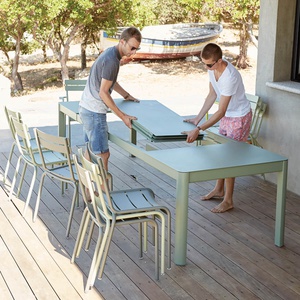 Table à rallonge XL 149/299x100cm RIBAMBELLE Fermob bleu acapulco