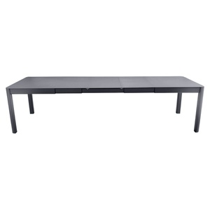 Table à rallonge XL 149/299x100cm RIBAMBELLE Fermob carbone