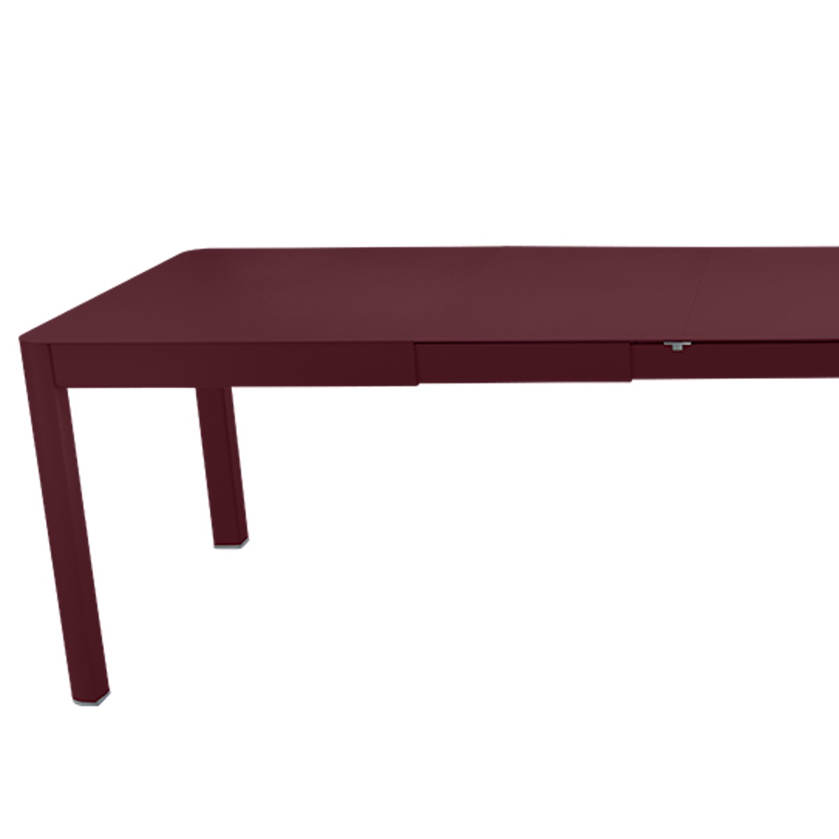 Table à rallonge XL 149/299x100cm RIBAMBELLE Fermob cerise noir