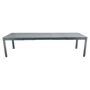 Table à rallonge XL 149/299x100cm RIBAMBELLE Fermob gris orage