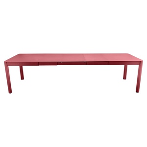 Table à rallonge XL 149/299x100cm RIBAMBELLE Fermob piment