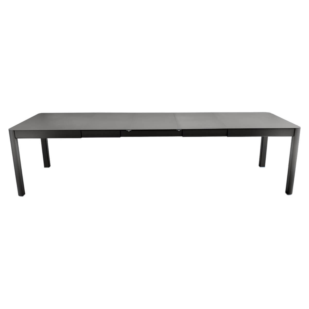 Table à rallonge XL 149/299x100cm RIBAMBELLE Fermob Réglisse
