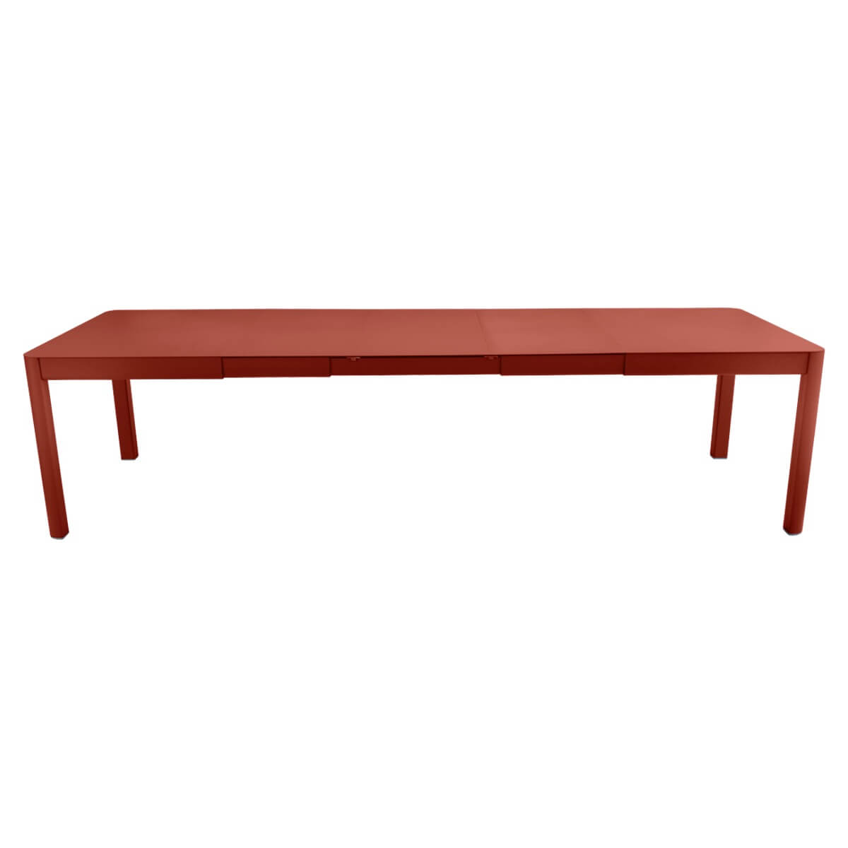 Table à rallonge XL 149/299x100cm RIBAMBELLE Fermob rouge ocre
