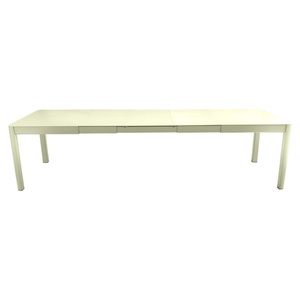Table à rallonge XL 149/299x100cm RIBAMBELLE Fermob tilleul