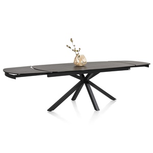 Table à rallonges 100x200(+2x50)cm MONTELLO Xooon céramique anthracite