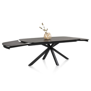 Table à rallonges 100x200(+2x50)cm MONTELLO Xooon céramique anthracite