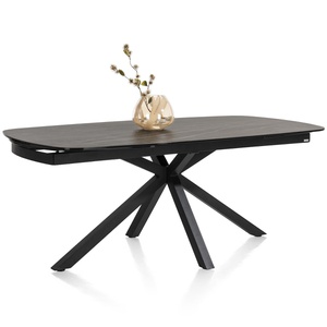 Table à rallonges 100x200(+2x50)cm MONTELLO Xooon céramique anthracite