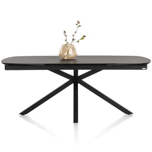 Table à rallonges 100x200(+2x50)cm MONTELLO Xooon céramique anthracite