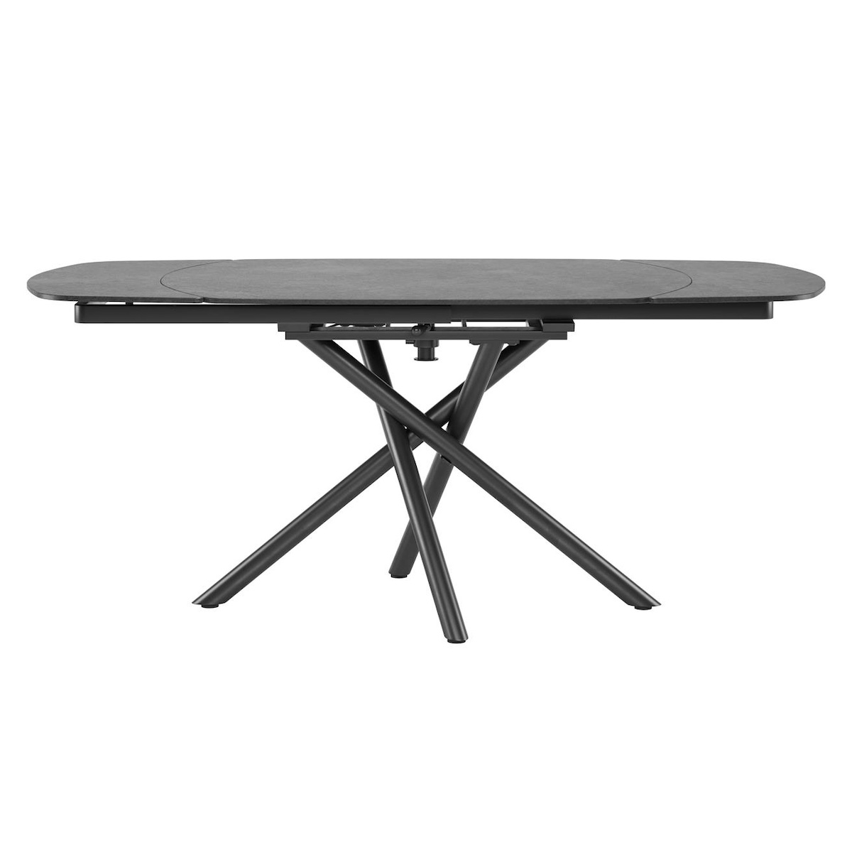 Table à rallonges 120(+2x30)x98cm PRESTON Henders & Hazel céramique anthracite