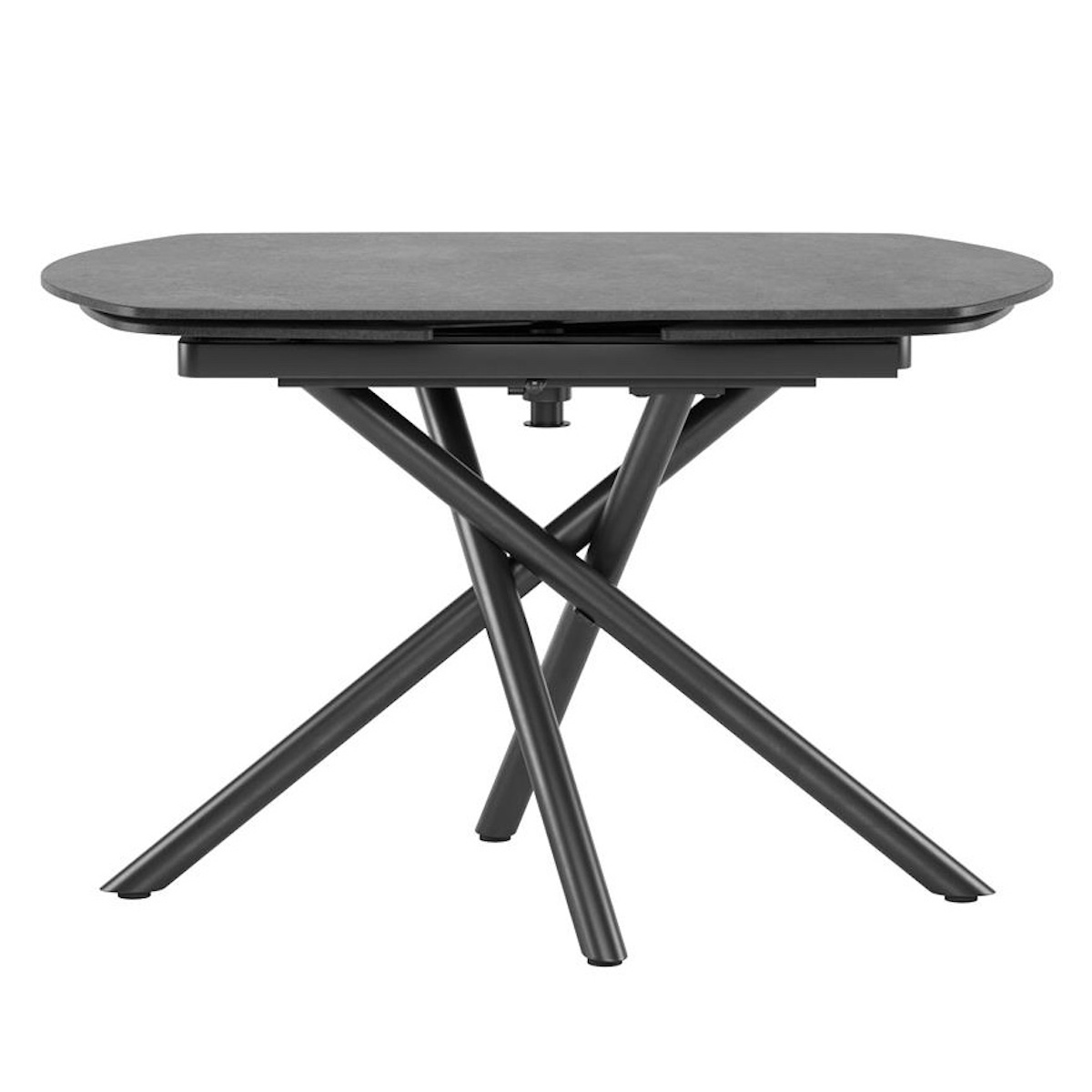 Table à rallonges 120(+2x30)x98cm PRESTON Henders & Hazel céramique anthracite