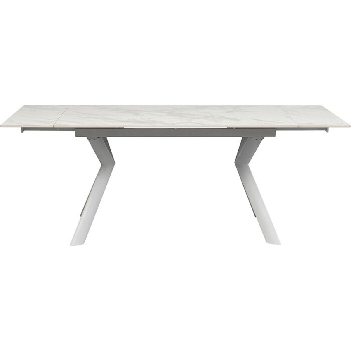 Table à rallonges 140(+30+30)x80cm XENIA Kare Design blanc