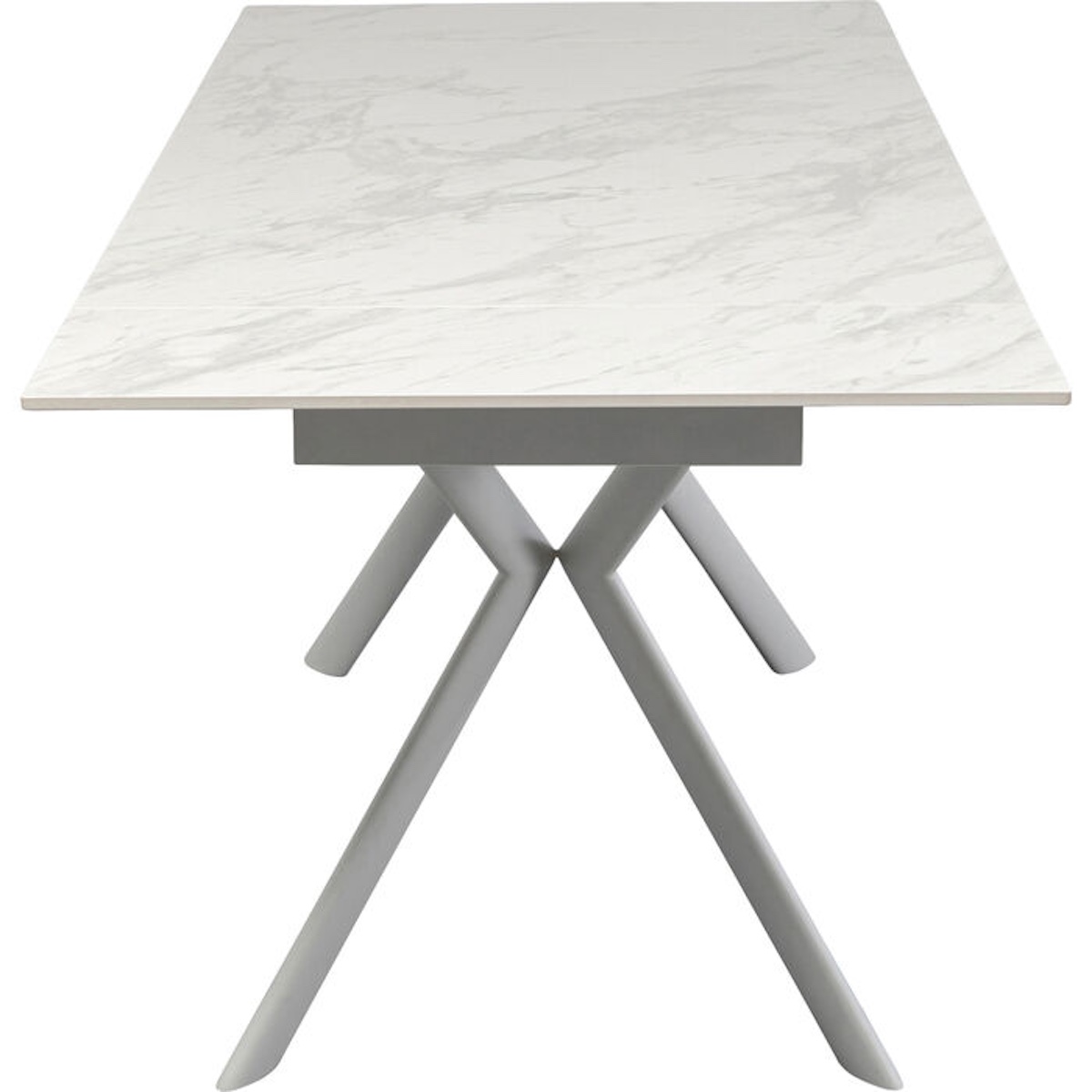 Table à rallonges 140(+30+30)x80cm XENIA Kare Design blanc