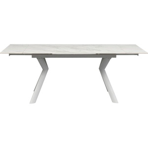 Table à rallonges 140(+30+30)x80cm XENIA Kare Design blanc