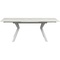 Table à rallonges 140(+30+30)x80cm XENIA Kare Design blanc