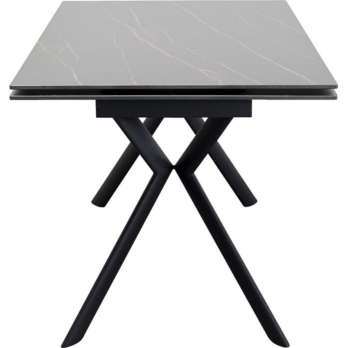 Table à rallonges 140(30+30)x80cm XENIA Kare Design noir