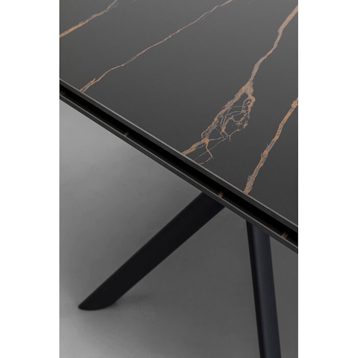 Table à rallonges 140(30+30)x80cm XENIA Kare Design noir