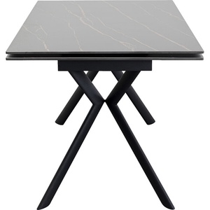 Table à rallonges 140(30+30)x80cm XENIA Kare Design noir