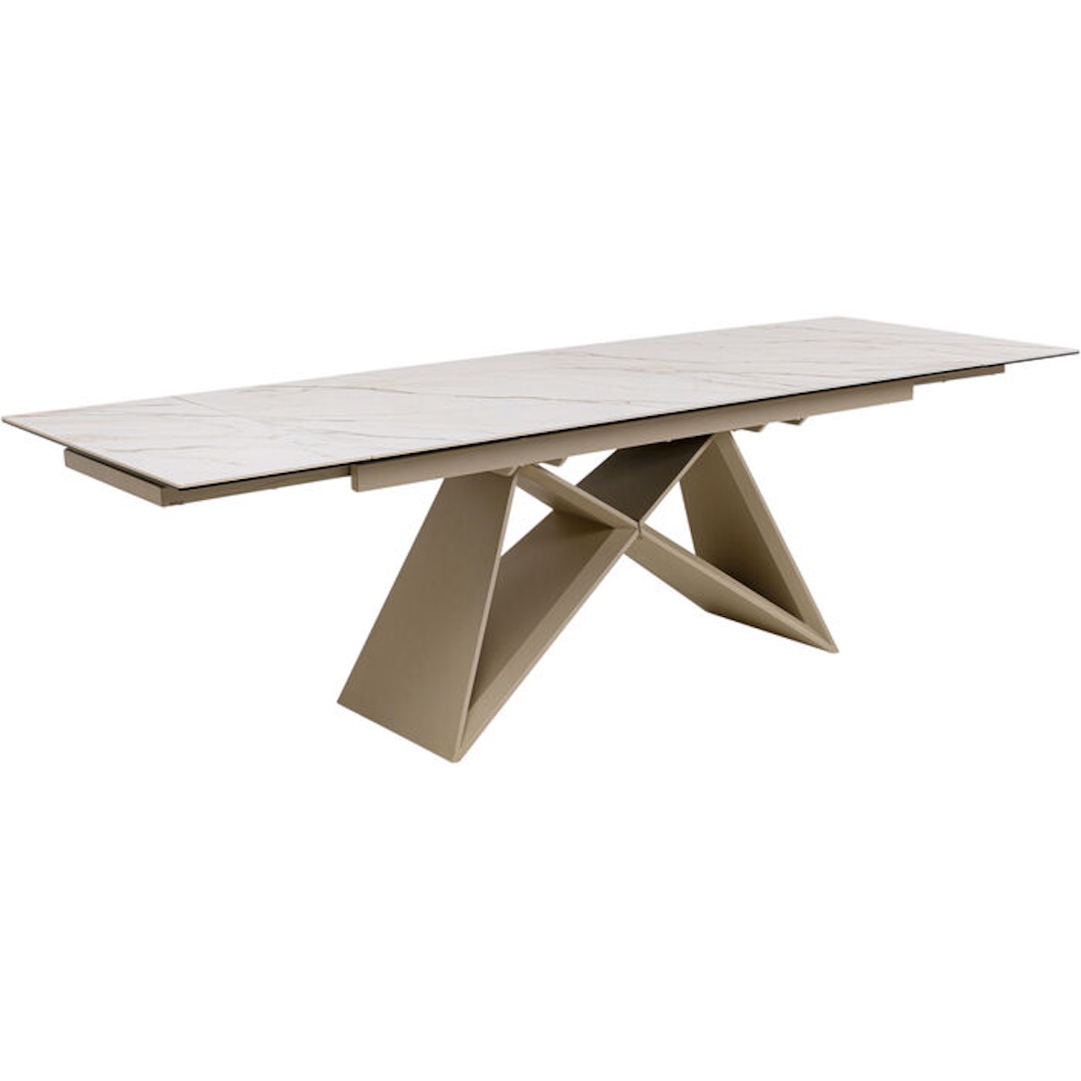 Table à rallonges 180(40+40)x90cm NELLY Kare Design greige