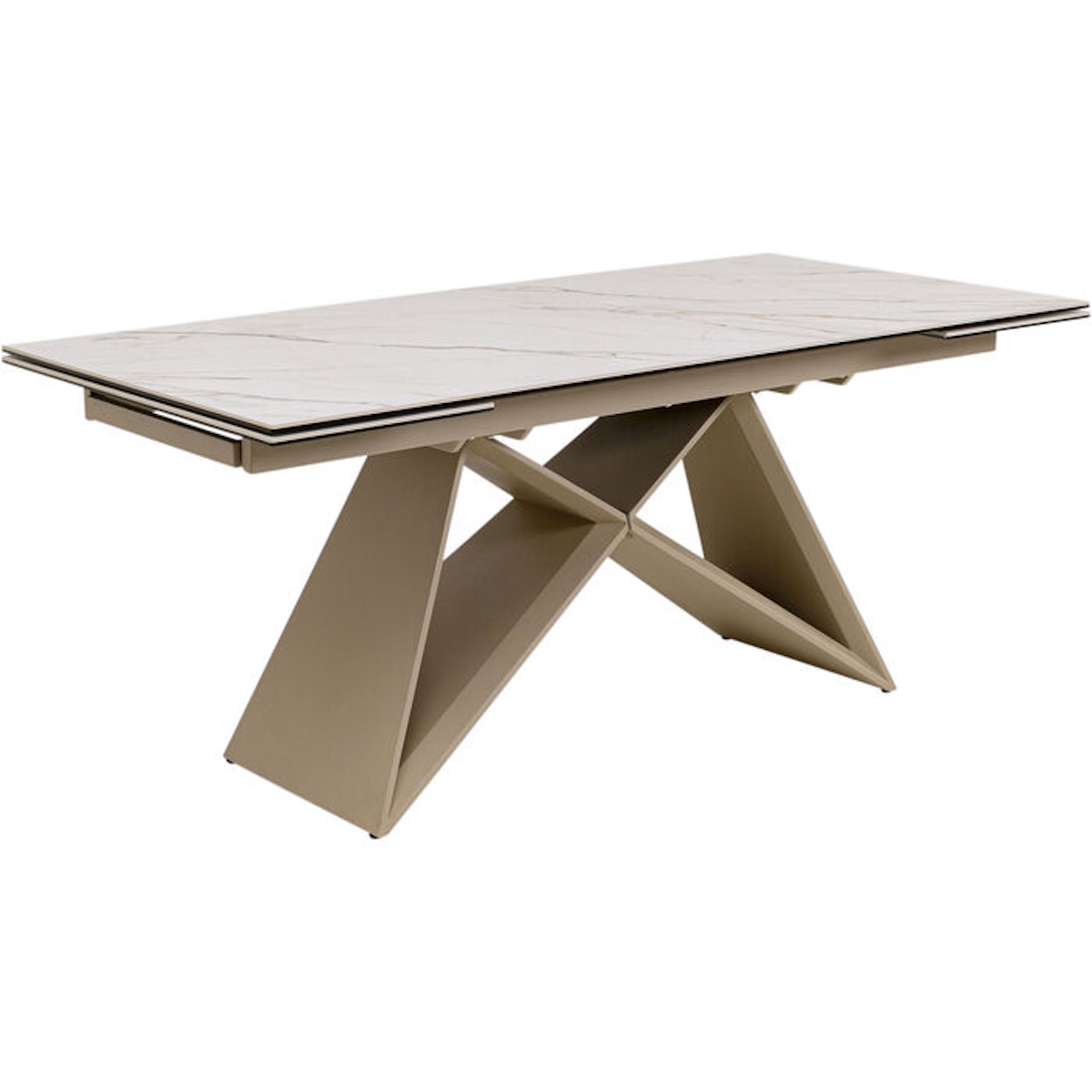 Table à rallonges 180(40+40)x90cm NELLY Kare Design greige
