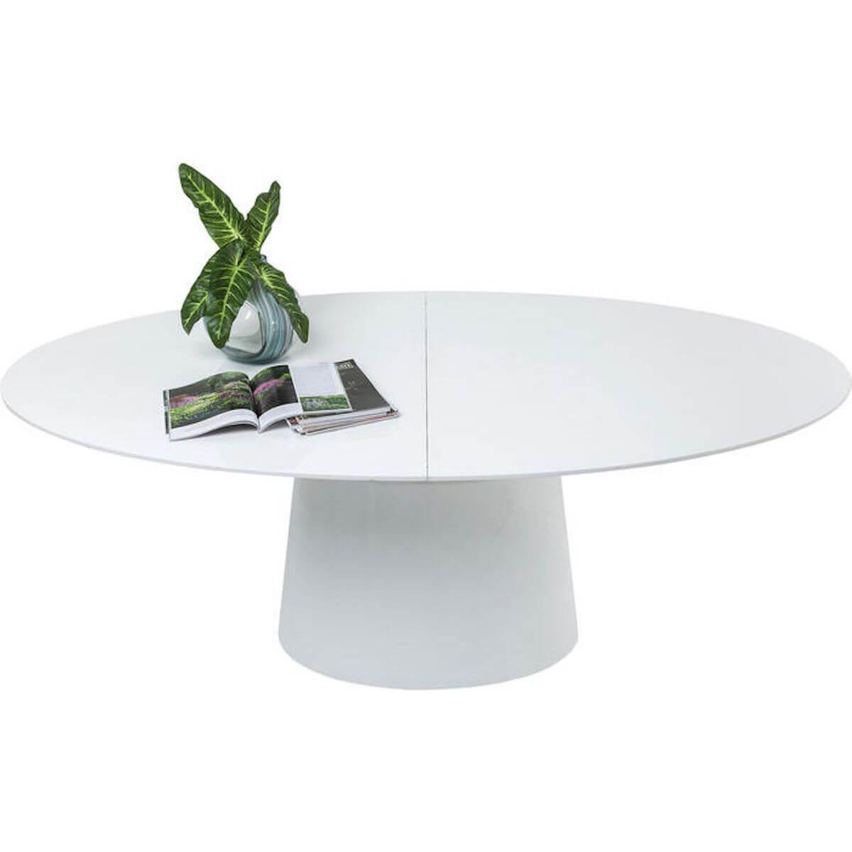 Table à rallonges BENVENUTO Kare Design blanc