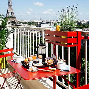 Table balcon BISTRO Fermob rouge piment