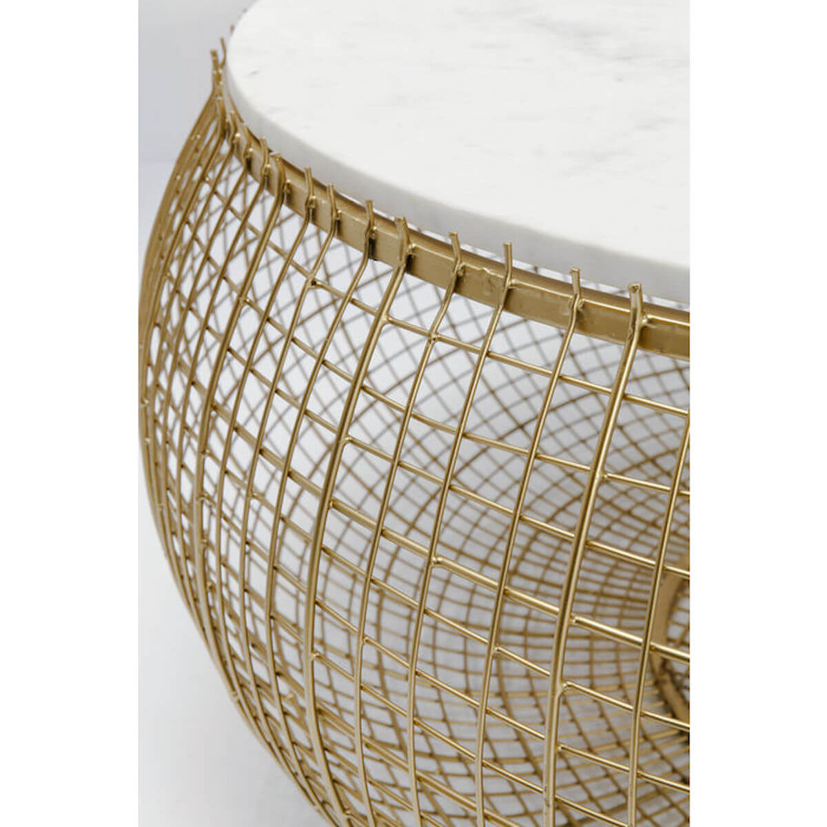 Table basse 100cm CESTA MARBLE Kare Design doré