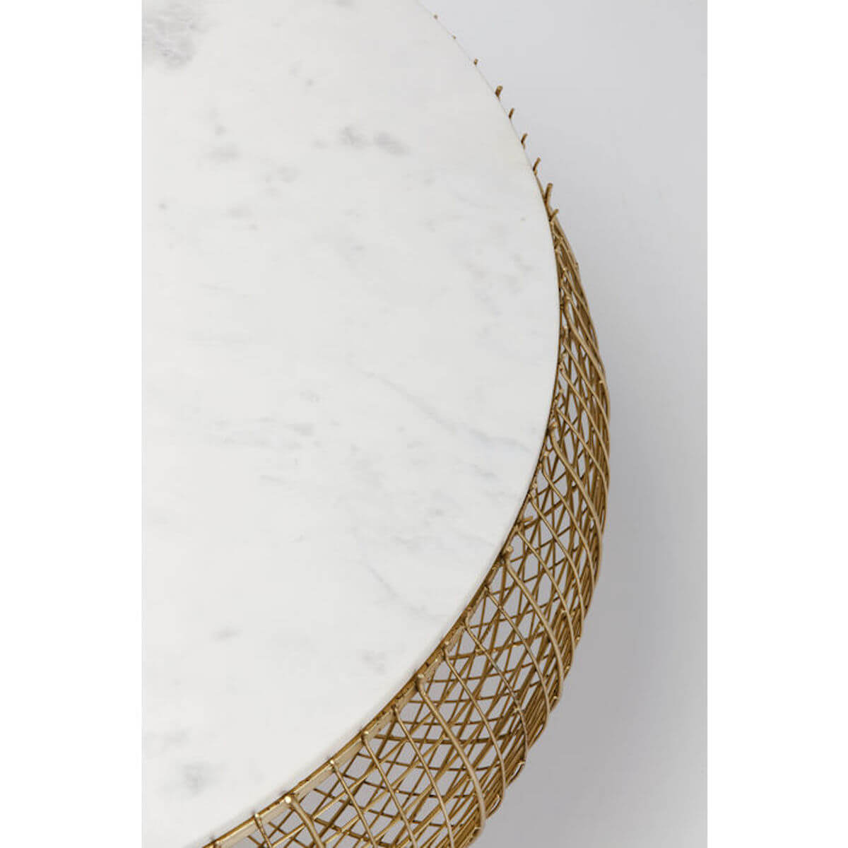 Table basse 100cm CESTA MARBLE Kare Design doré