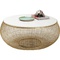 Table basse 100cm CESTA MARBLE Kare Design doré