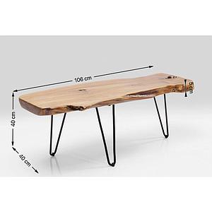 Table basse 106x41cm COFFEE TABLE ASPEN Kare Design nature