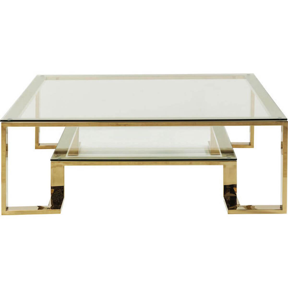 Table basse 120x120cm GOLD RUSH Kare Design